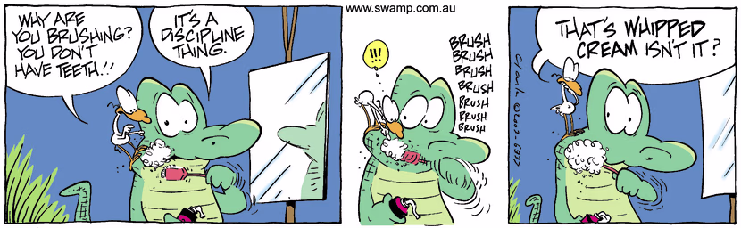 Swamp Cartoon - TeethDecember 8, 2003