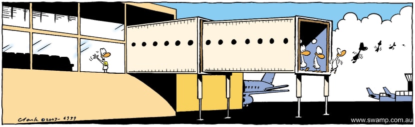 Swamp Cartoon - GoodbyeDecember 10, 2003
