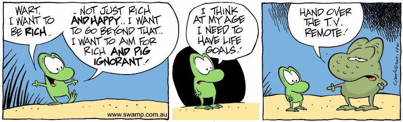 Swamp Cartoon - GoalsDecember 12, 2003