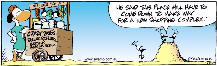 Swamp Cartoon - ConstructionDecember 26, 2003