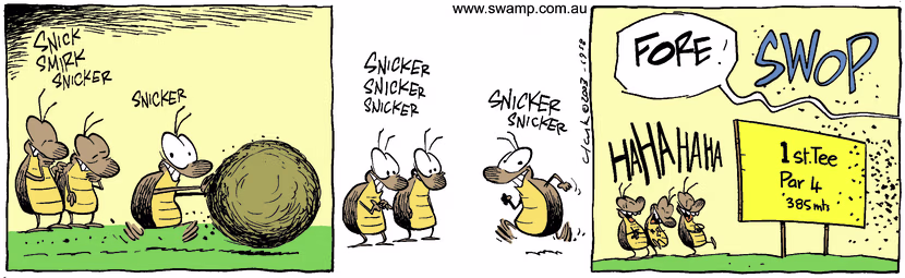 Swamp Cartoon - Dung FunJanuary 1, 2004