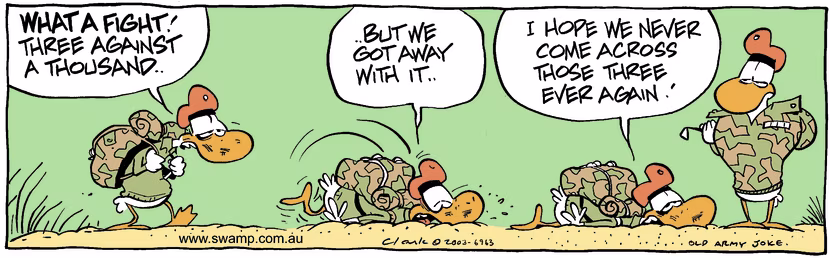 Swamp Cartoon - FightJanuary 7, 2004