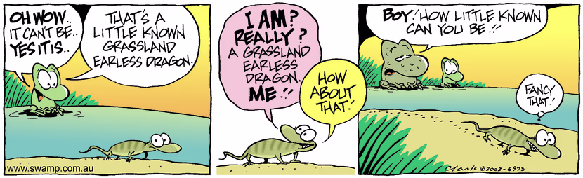 Swamp Cartoon - Grass Dragon 1January 19, 2004