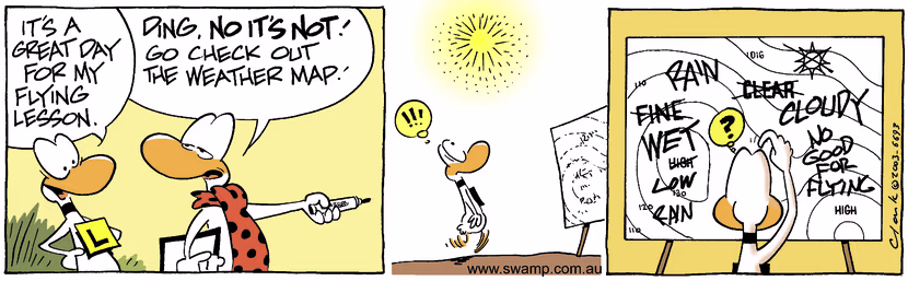 Swamp Cartoon - Weather MapFebruary 11, 2004