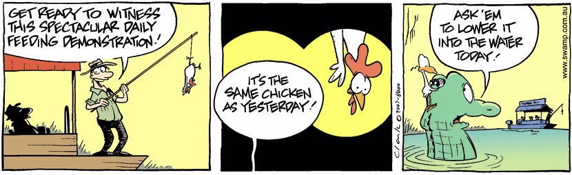 Swamp Cartoon - Tourist blues 2May 1, 2007