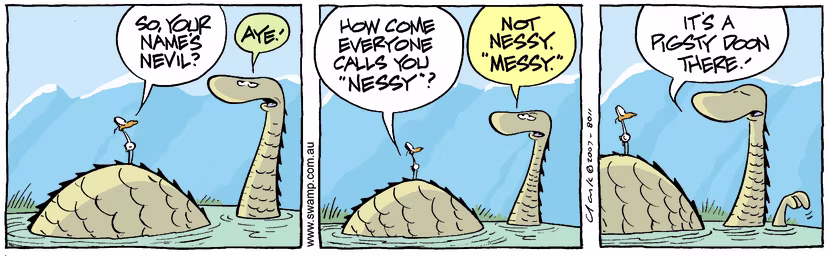 Swamp Cartoon - Loch Ness 1May 14, 2007