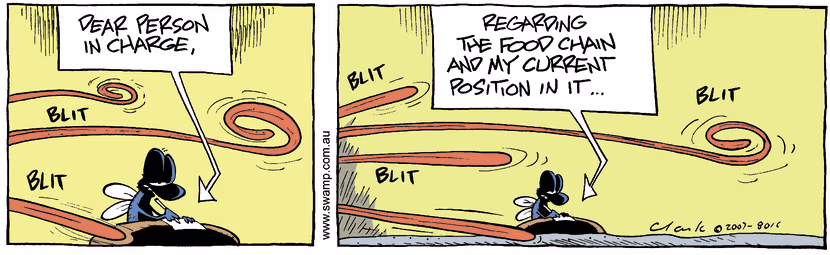 Swamp Cartoon - Pecking Order 1May 19, 2007