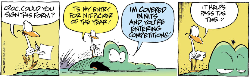 Swamp Cartoon - Nitpicker of the Year 1August 24, 2007