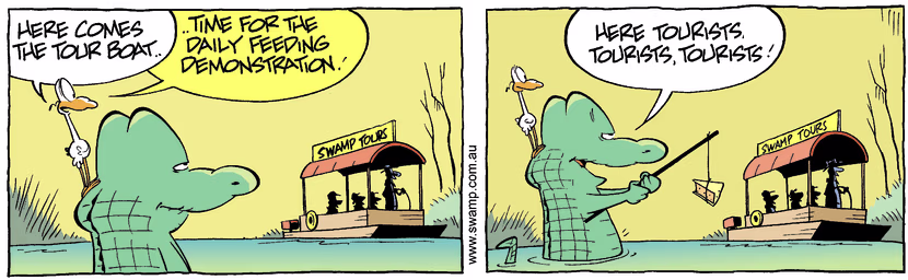 Swamp Cartoon - Wilde life feedingSeptember 15, 2007