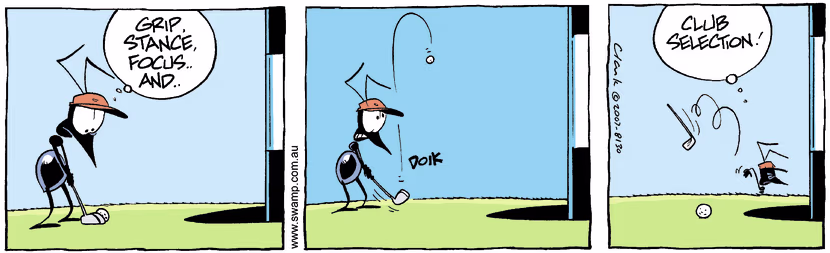 Swamp Cartoon - Golfing fun 2September 29, 2007