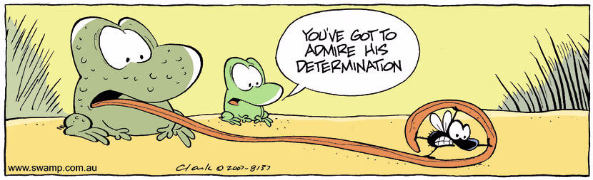 Swamp Cartoon - Difficult MealOctober 8, 2007