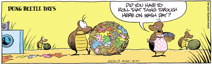 Swamp Cartoon - Dung Beetle DaysOctober 17, 2007