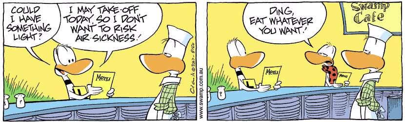 Swamp Cartoon - Ding Duck Light MealNovember 3, 2007