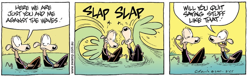 Swamp Cartoon - Surfs Up 2November 9, 2007