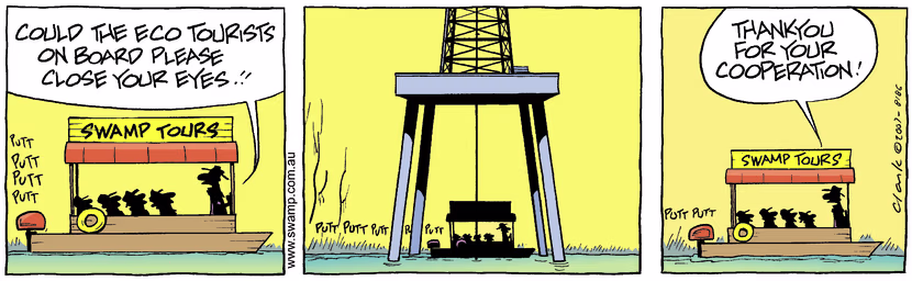 Swamp Cartoon - Oil Strike 1December 4, 2007