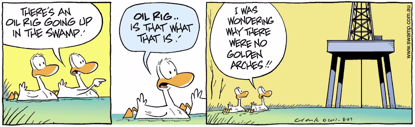 Swamp Cartoon - Oil Strike 2December 5, 2007