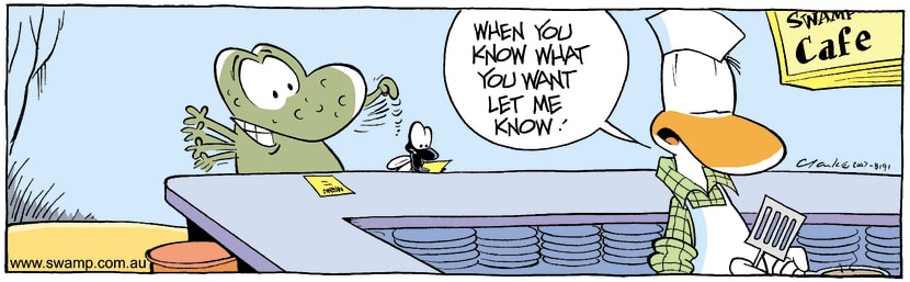 Swamp Cartoon - Main mealDecember 10, 2007