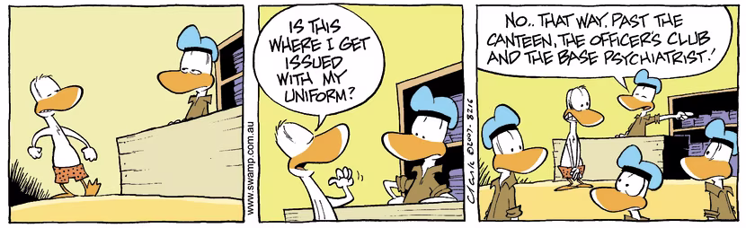 Swamp Cartoon - Clothes offJanuary 7, 2008