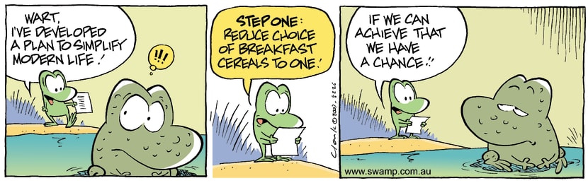 Swamp Cartoon - Simplifying modern lifeJanuary 18, 2008