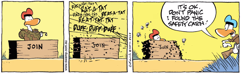 Swamp Cartoon - Safety catchJanuary 21, 2008