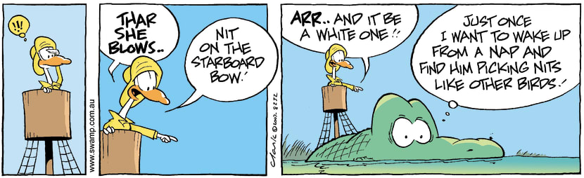 Swamp Cartoon - Thar she blows 1January 25, 2008