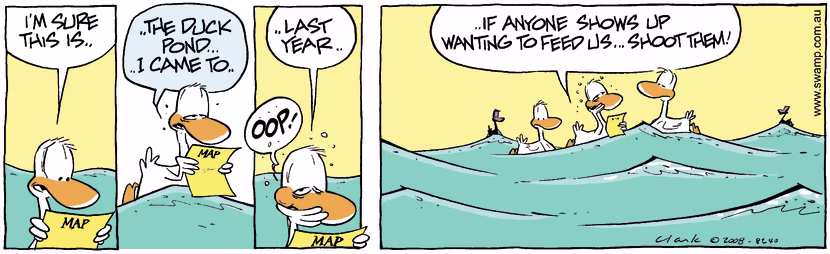 Swamp Cartoon - All at Sea 2February 4, 2008