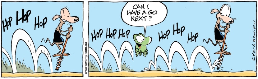 Swamp Cartoon - Hopalong 2February 7, 2008