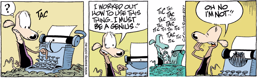 Swamp Cartoon - Modern technology 2March 8, 2008