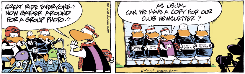 Swamp Cartoon - Biker Mayhem 2March 14, 2008