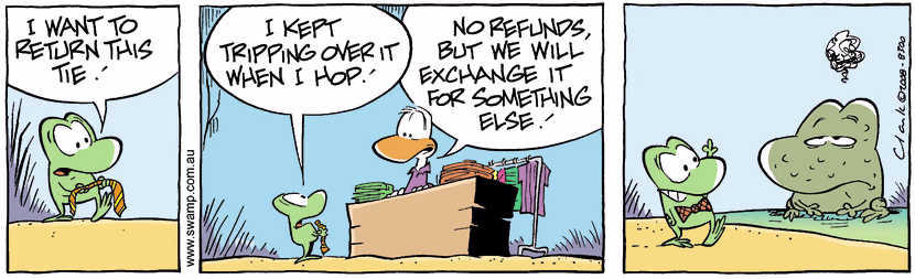 Swamp Cartoon - Sharp Dressed Frog 4April 14, 2008