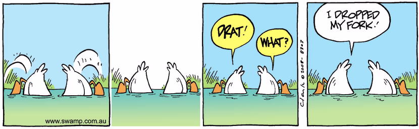 Swamp Cartoon - Double dippingApril 17, 2008