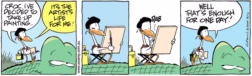 Swamp Cartoon - Beauty is in the eye 1April 30, 2008