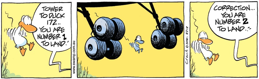 Swamp Cartoon - Waiting in LineMay 5, 2008