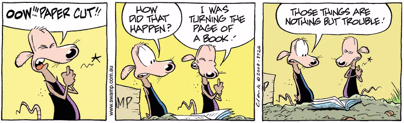 Swamp Cartoon - Book Lover 1May 12, 2008