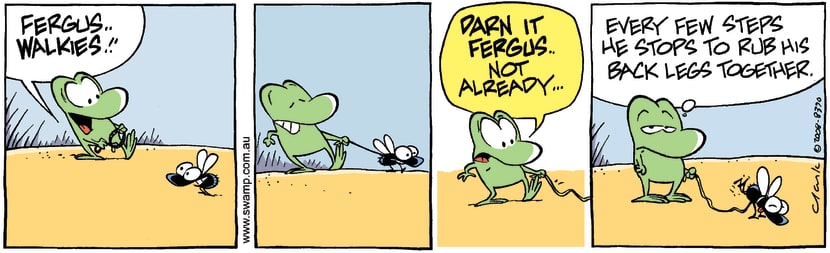 Swamp Cartoon - Walkies TimeJuly 4, 2008