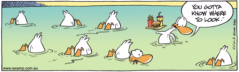 Swamp Cartoon - Lucky DiveJuly 25, 2008