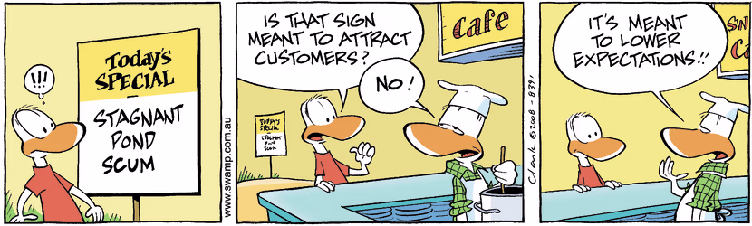 Swamp Cartoon - Dining Out Fun 1July 29, 2008