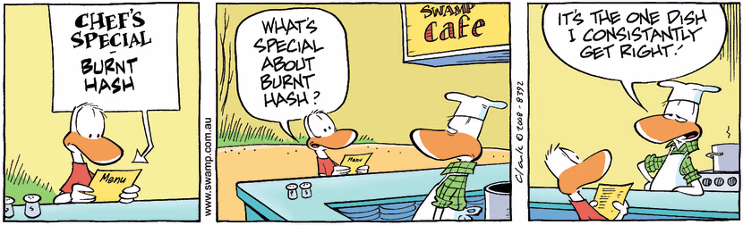Swamp Cartoon - Dining Out Fun 2July 30, 2008