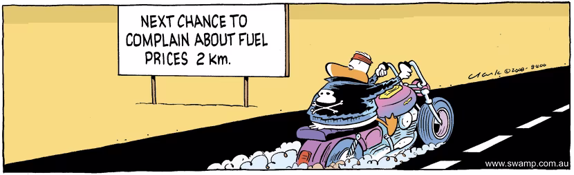 Swamp Cartoon - A Bad SignAugust 8, 2008