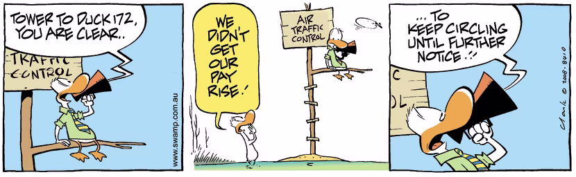 Swamp Cartoon - Not all clearAugust 20, 2008