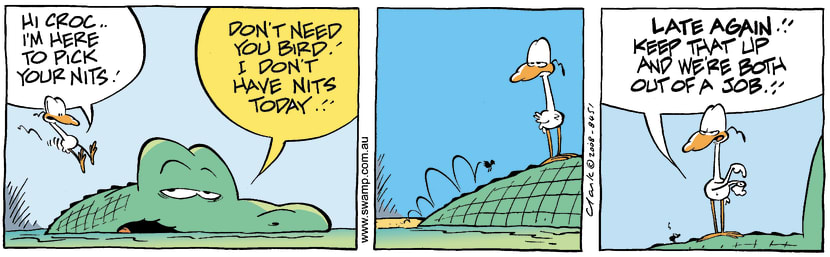 Swamp Cartoon - Late ArrivalOctober 7, 2008