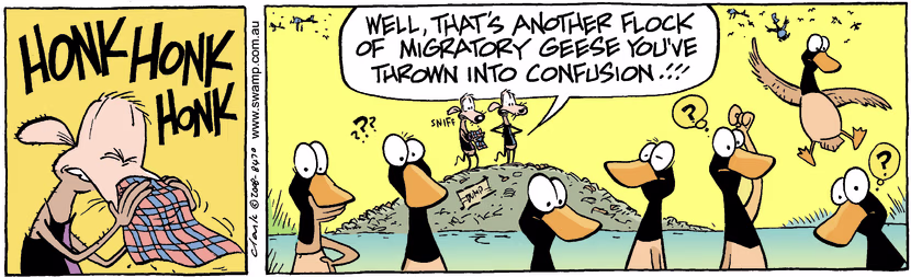 Swamp Cartoon - False CallOctober 29, 2008