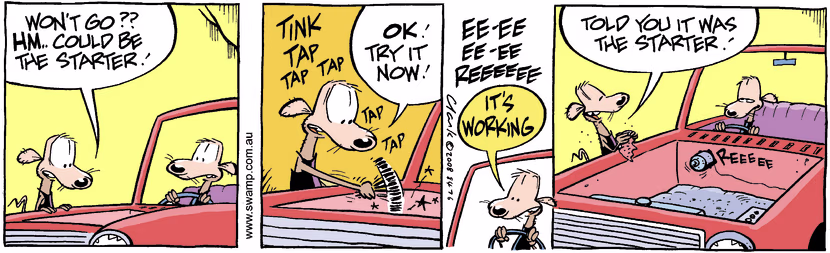 Swamp Cartoon - That’s for Starters!November 5, 2008