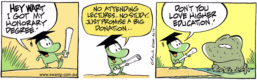Swamp Cartoon - The Big AchievementNovember 8, 2008
