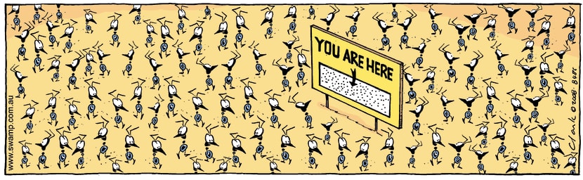 Swamp Cartoon - You are where?November 15, 2008