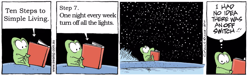 Swamp Cartoon - Simple Living 4December 4, 2008