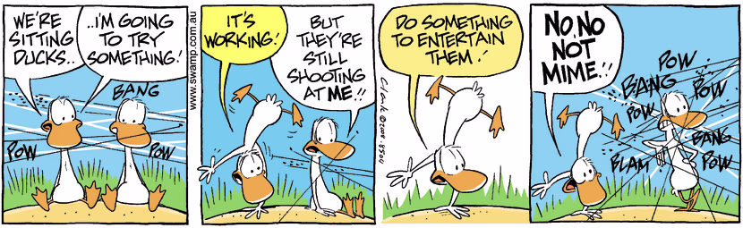 Swamp Cartoon - Poor Aim 2December 8, 2008