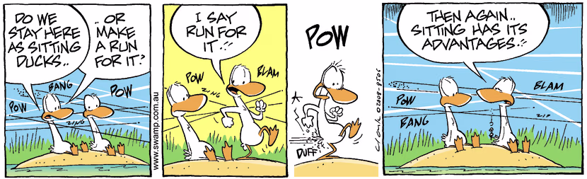 Swamp Cartoon - Poor Aim 4December 10, 2008