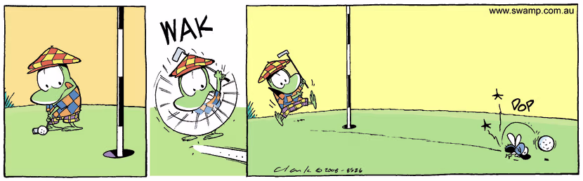 Swamp Cartoon - Sharp Dressed Frog 3January 2, 2009