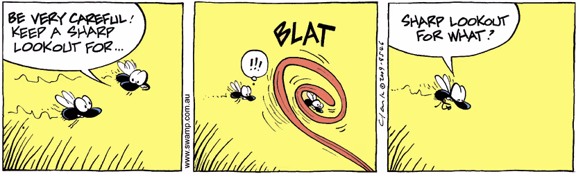 Swamp Cartoon - Slow ReflexesJanuary 26, 2009